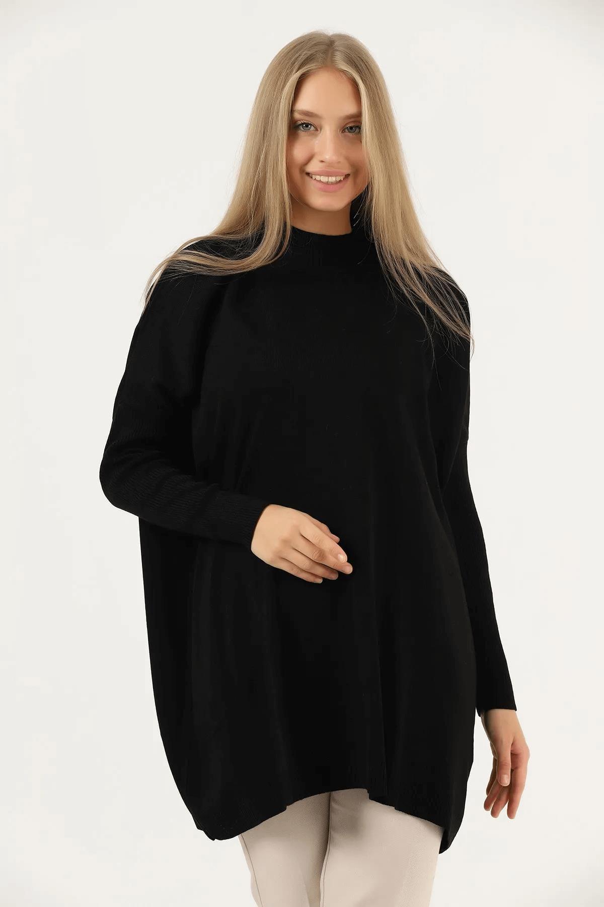 Kolu Fitilli Triko Tunik