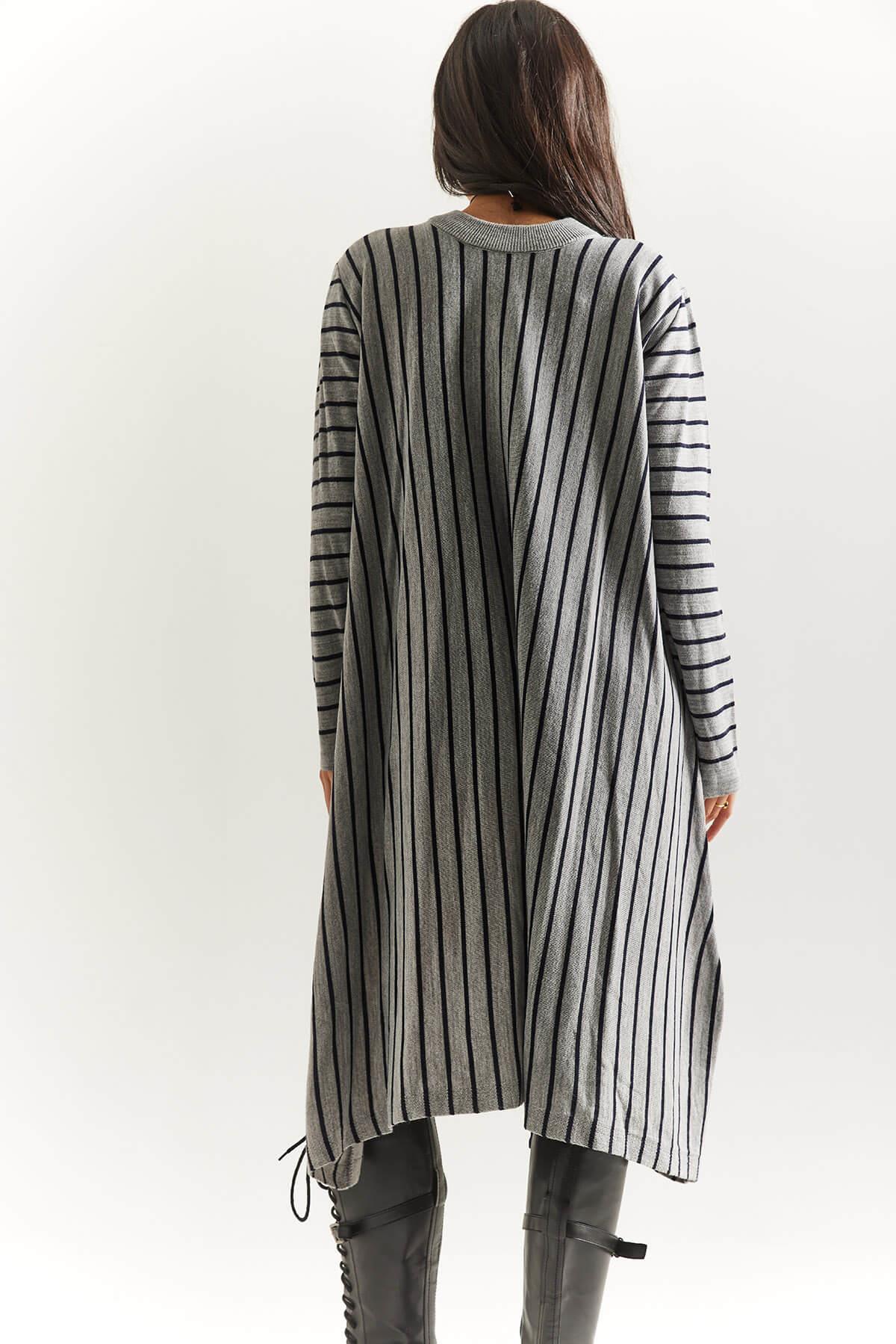 Kolyeli Çizgili Tunik