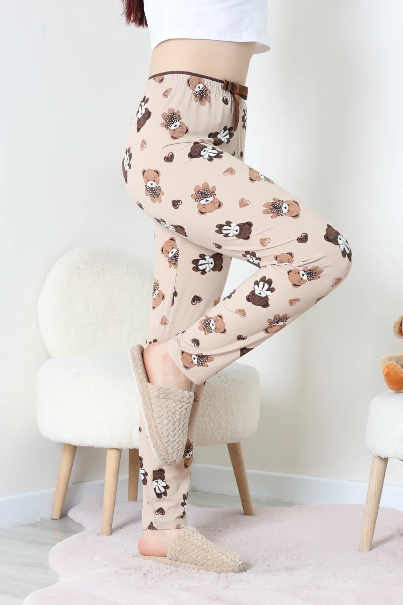 Milan Büyük Ayıcık Desen Pijama Altı