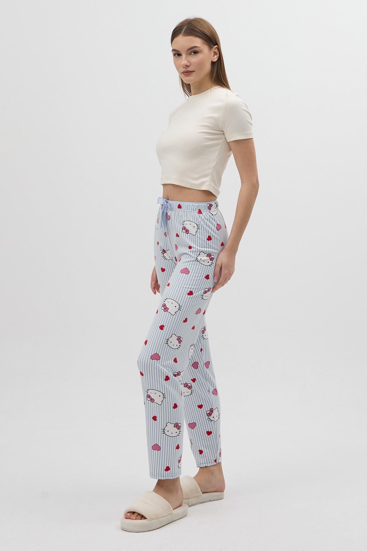 Milan Kumaş Hello Kitty Baskılı Pijama Altı