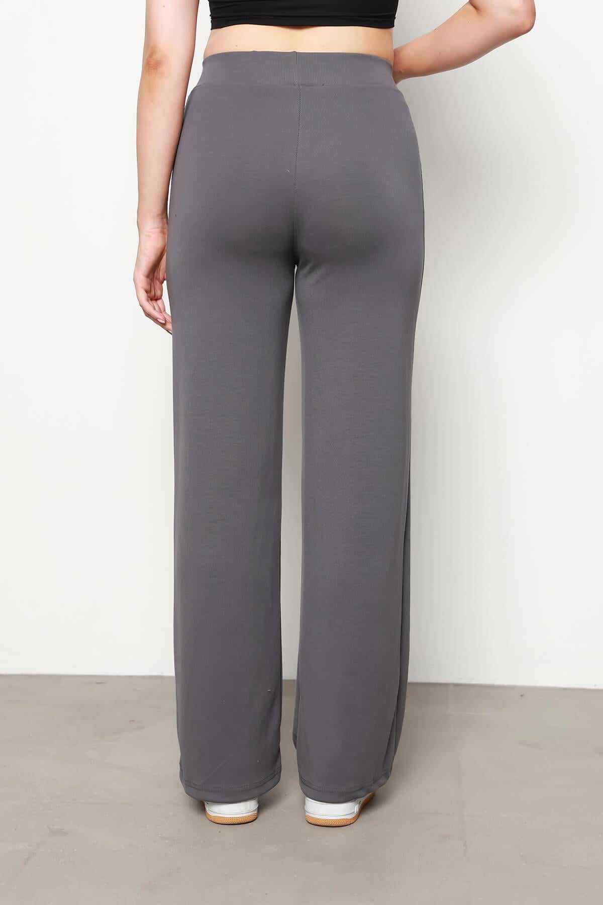 Modal Çimalı Bol Paça Pantolon