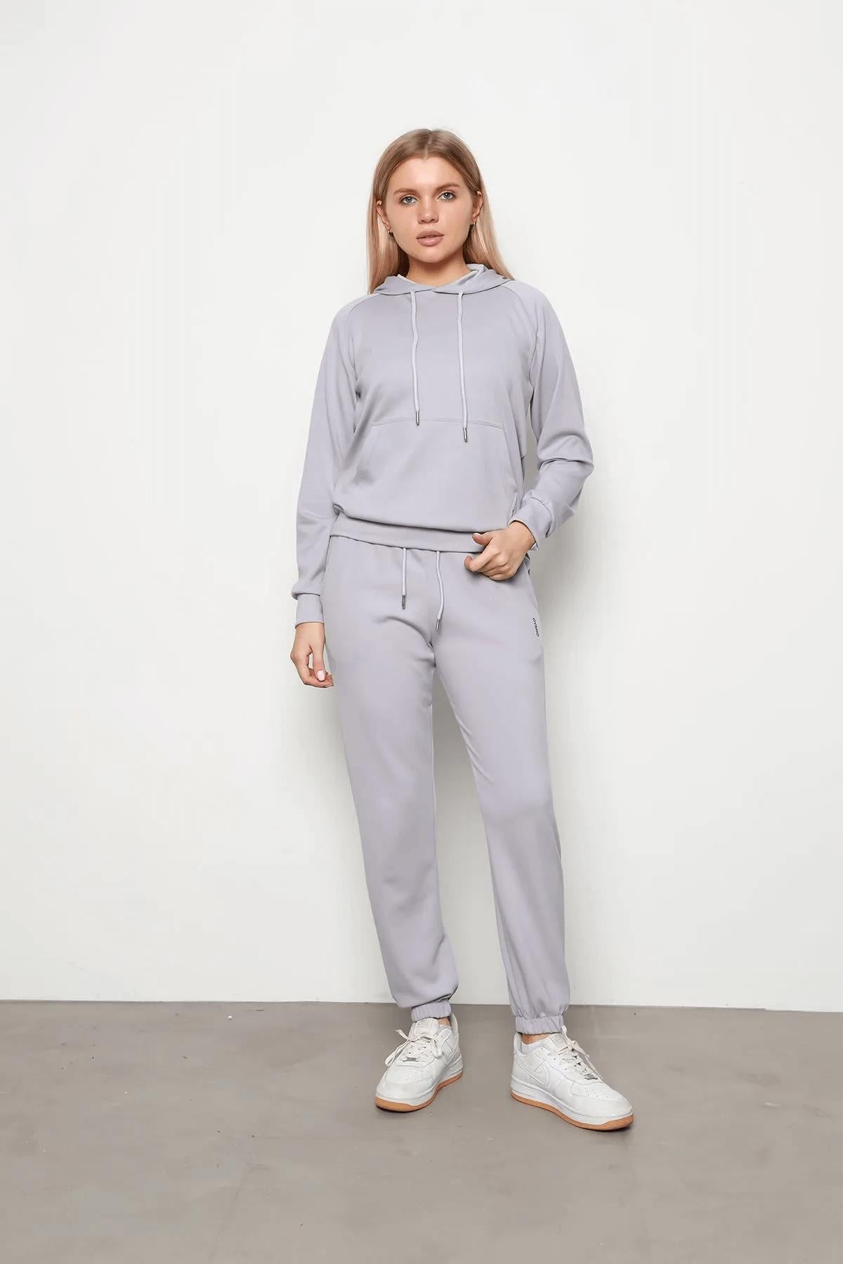 Kanguru Cep Kapşonlu İkili Takım