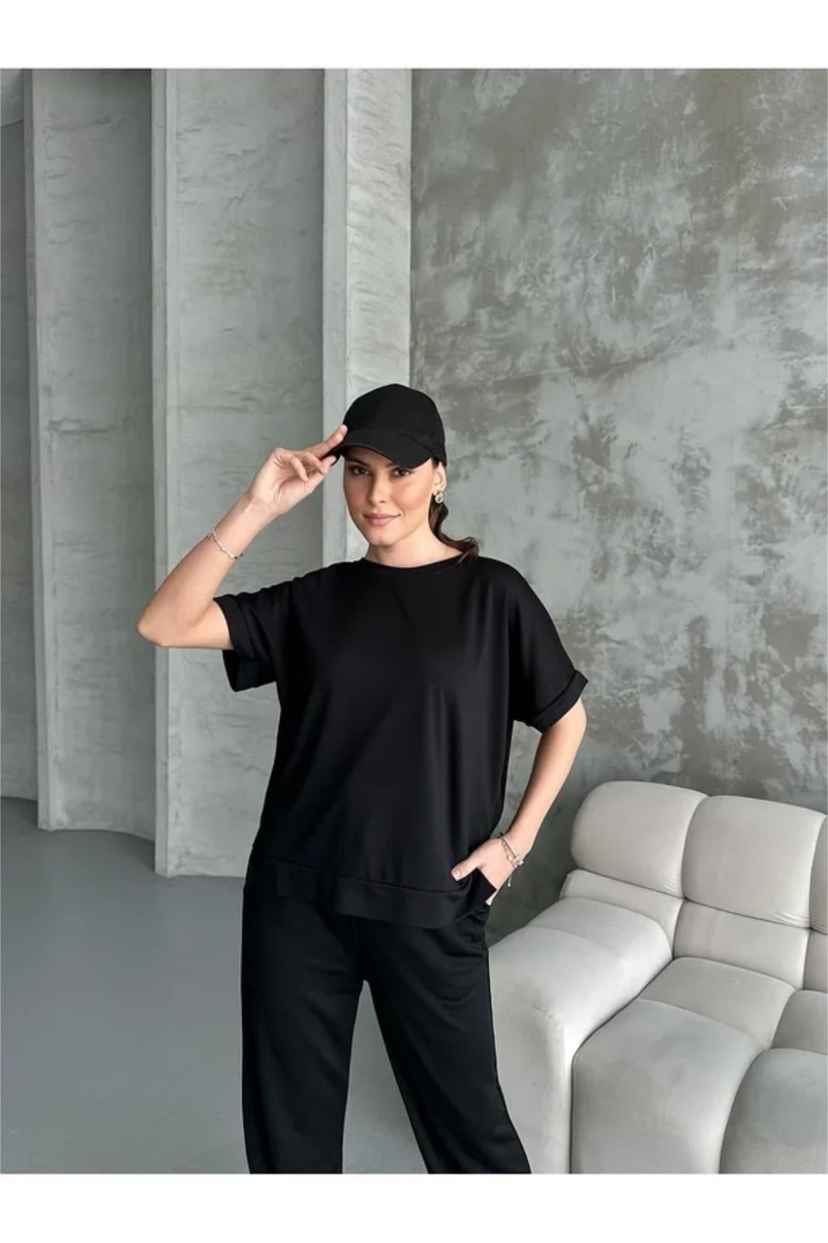 Modal Tshirt Pantolon İkili Takım