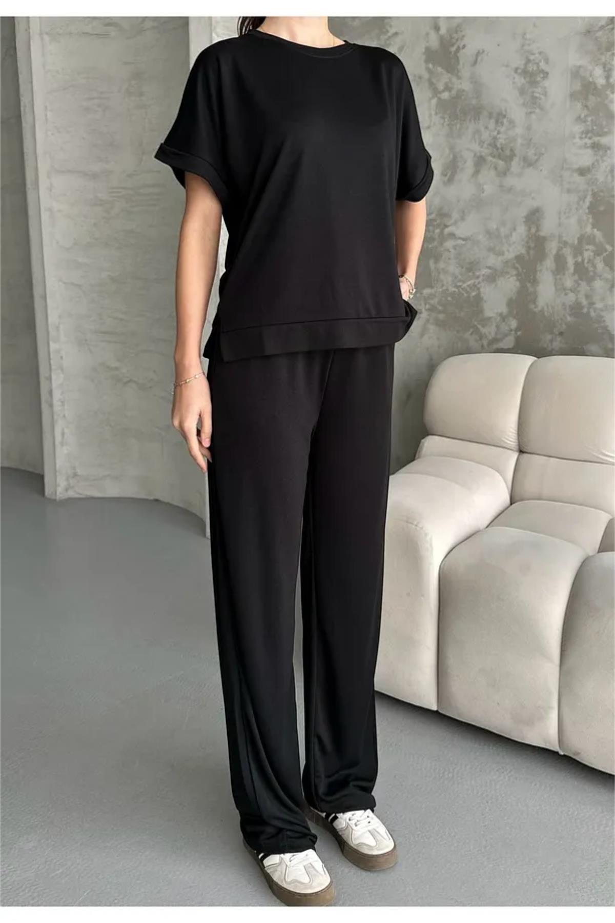 Modal Tshirt Pantolon İkili Takım