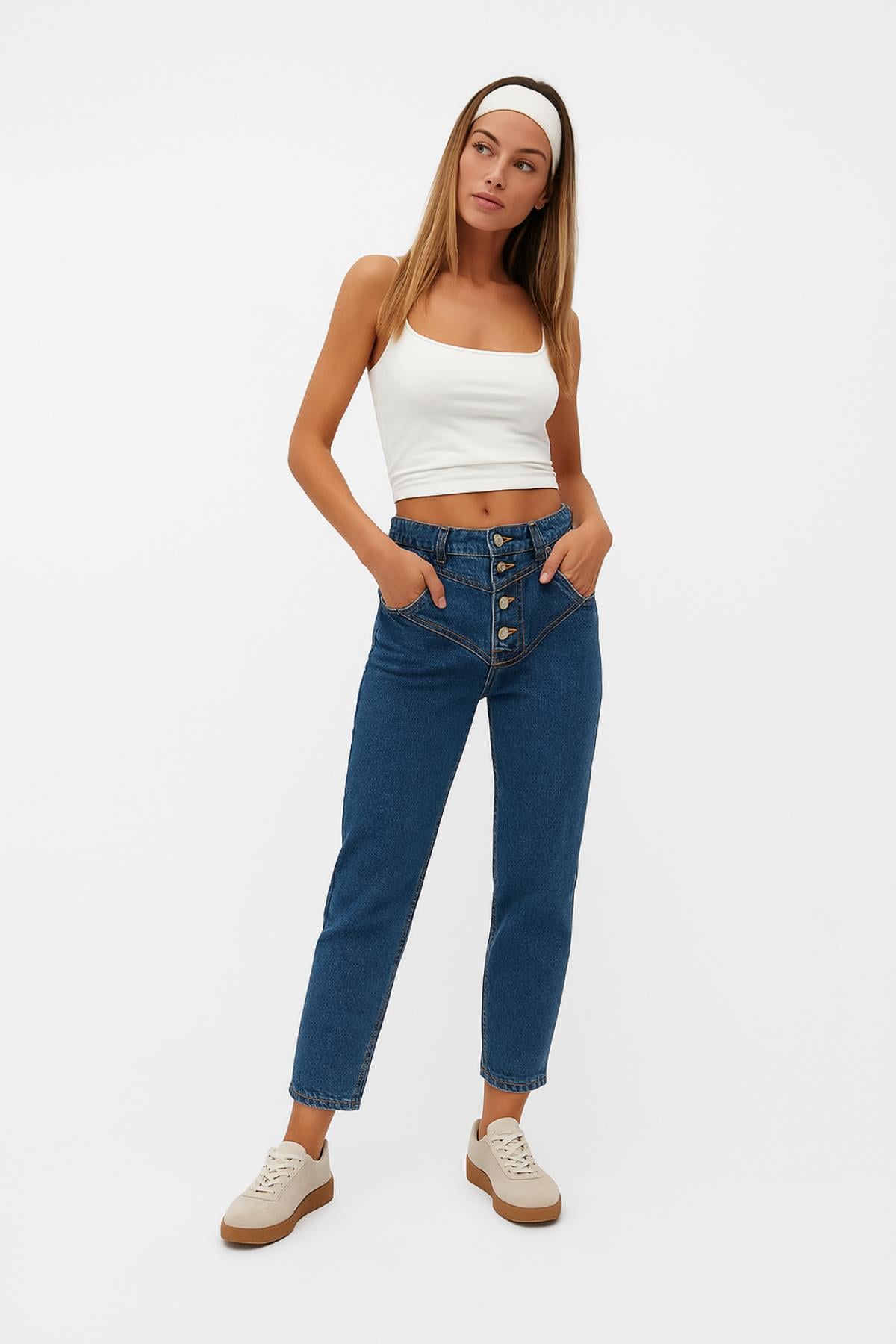 Mom Fit Kot Pantolon