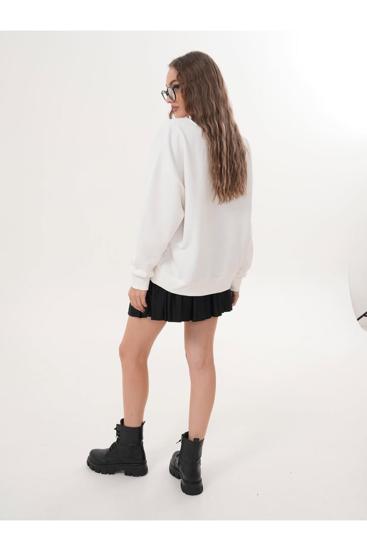 Nirvana Baskılı Oversize Sweatshirt