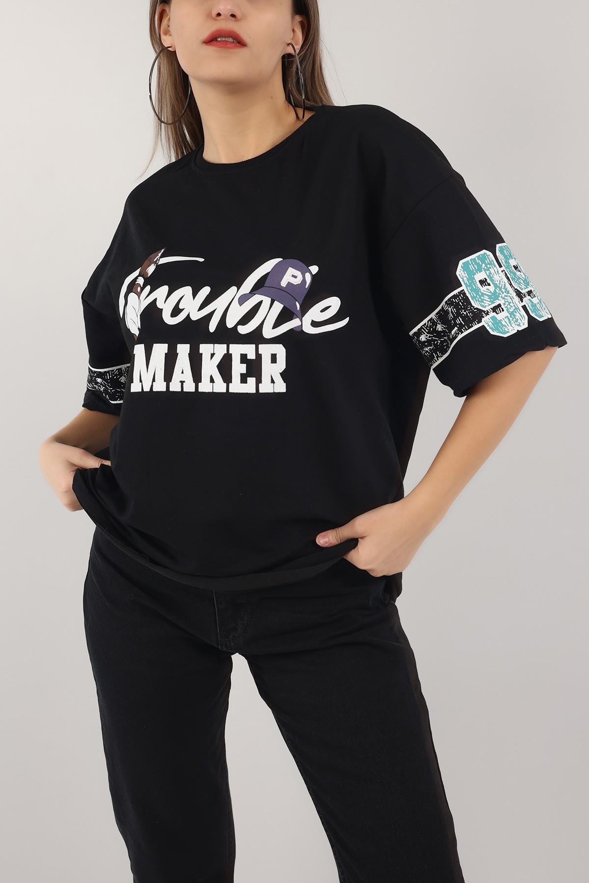 Ön Arka Baskı İki Ip Tshirt