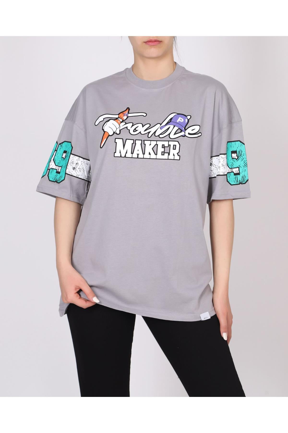 Ön Arka Baskı İki Ip Tshirt