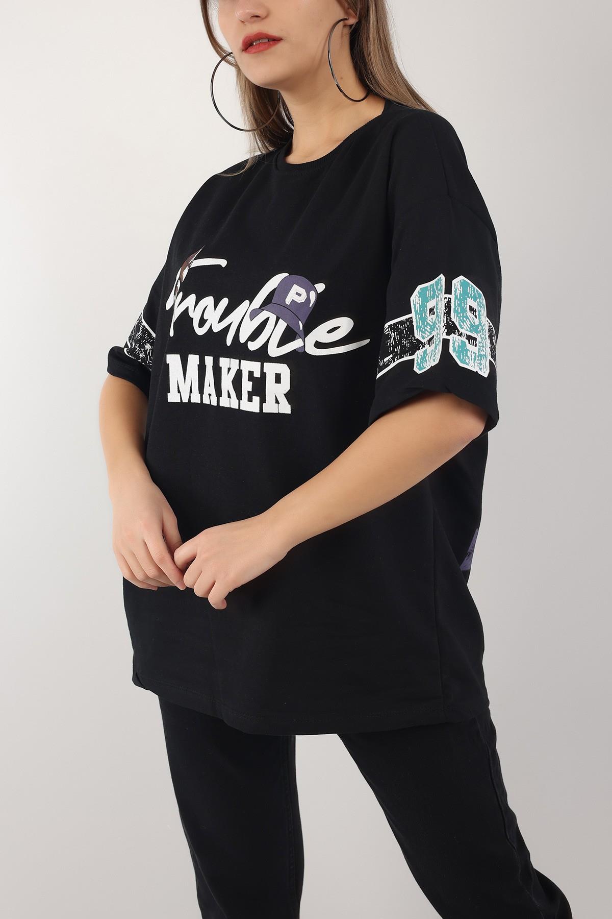 Ön Arka Baskı İki Ip Tshirt