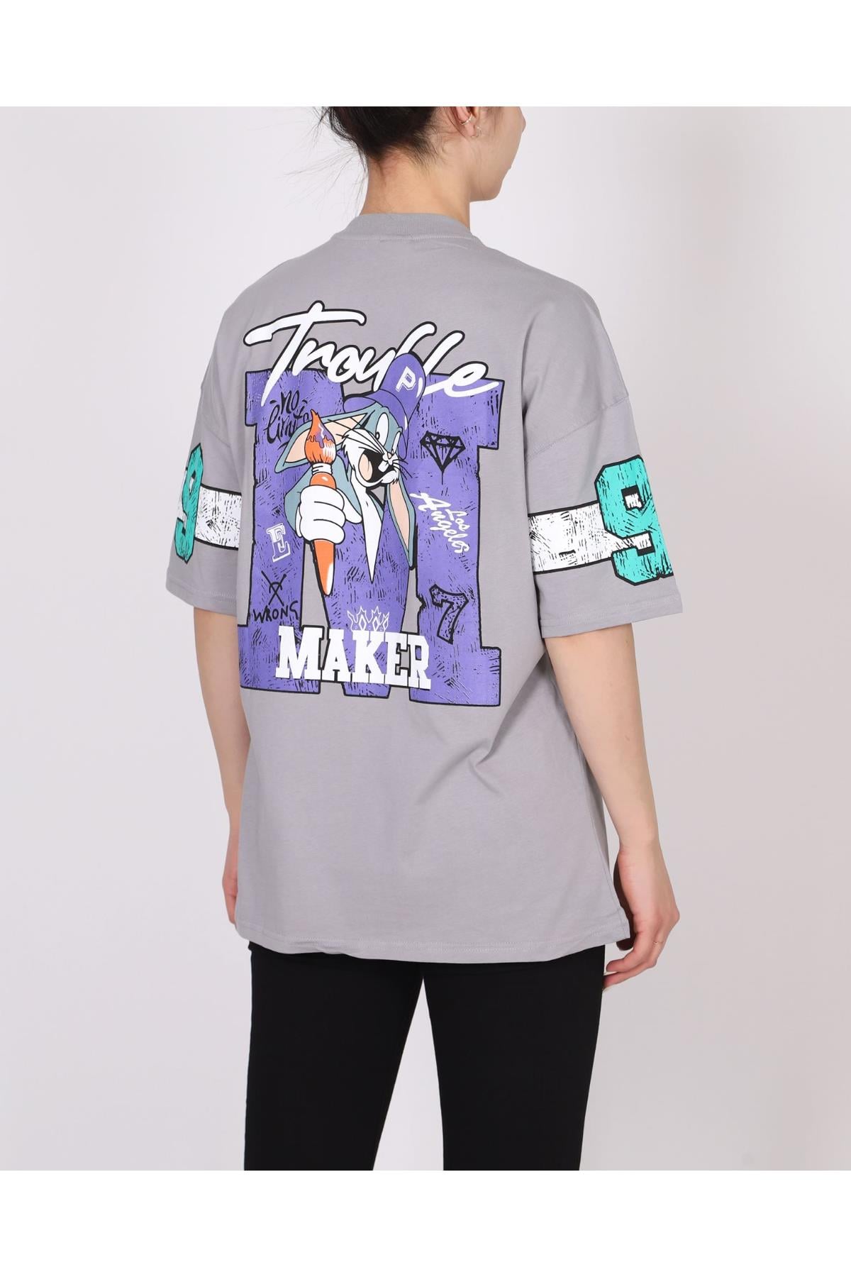 Ön Arka Baskı İki Ip Tshirt