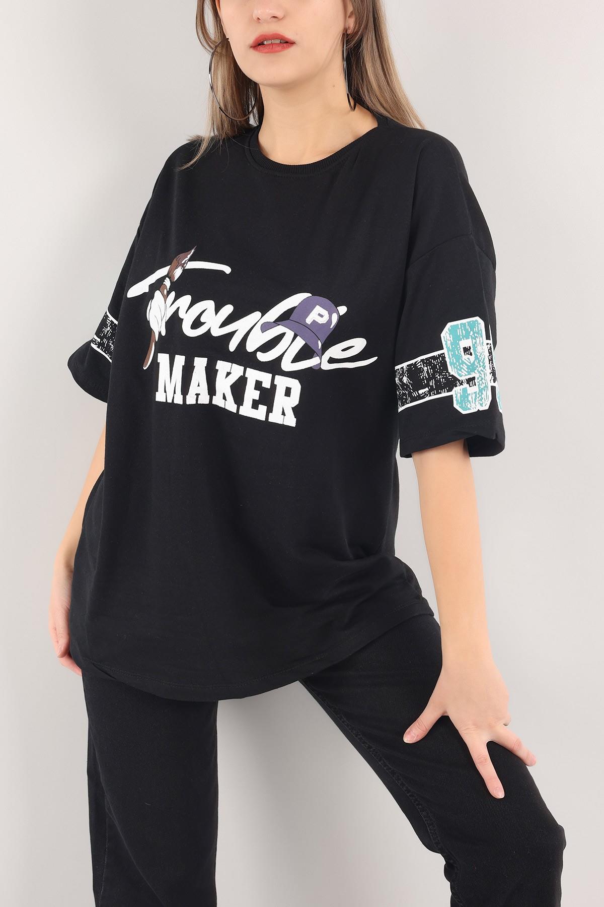 Ön Arka Baskı İki Ip Tshirt