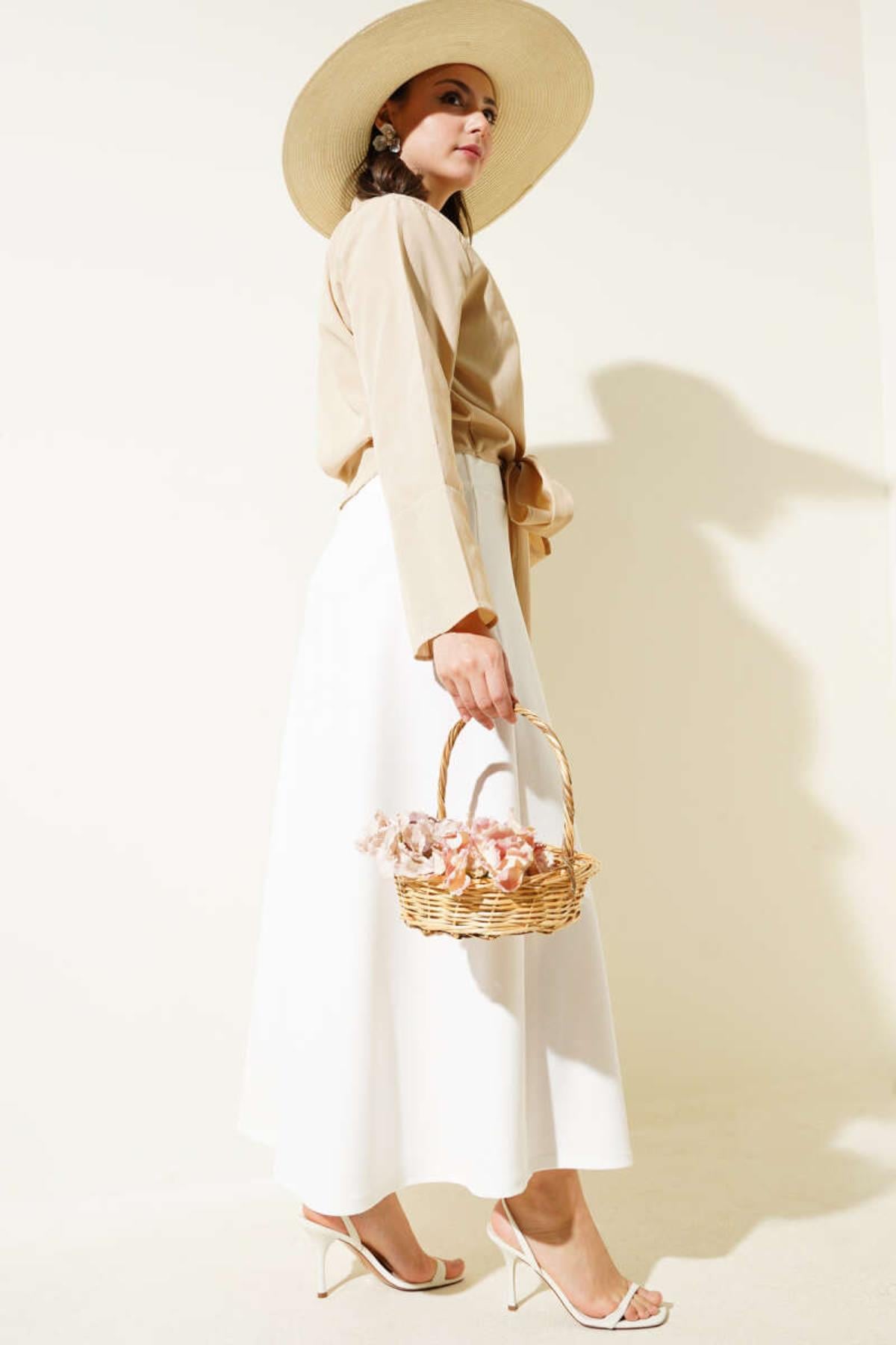 Önden Bağlamalı Kısa Gömlek