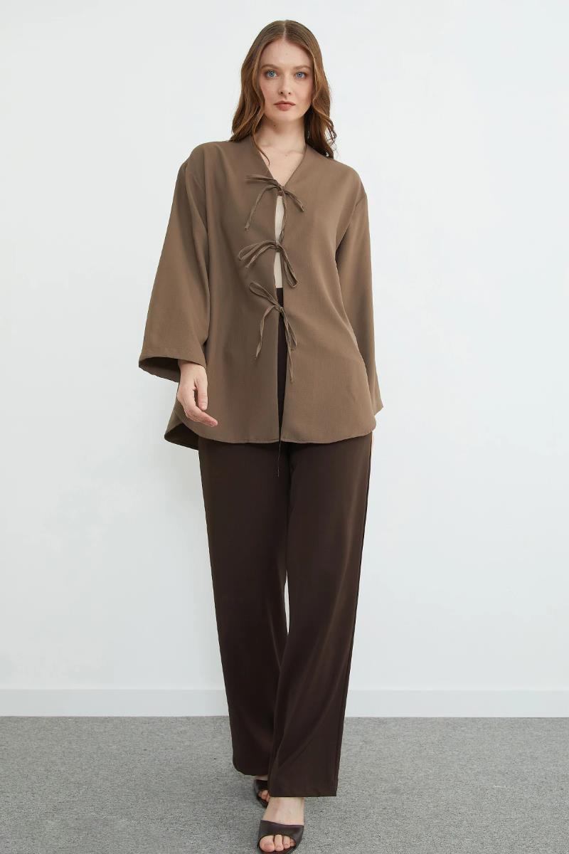 Önü Bağlamalı Salaş Kimono