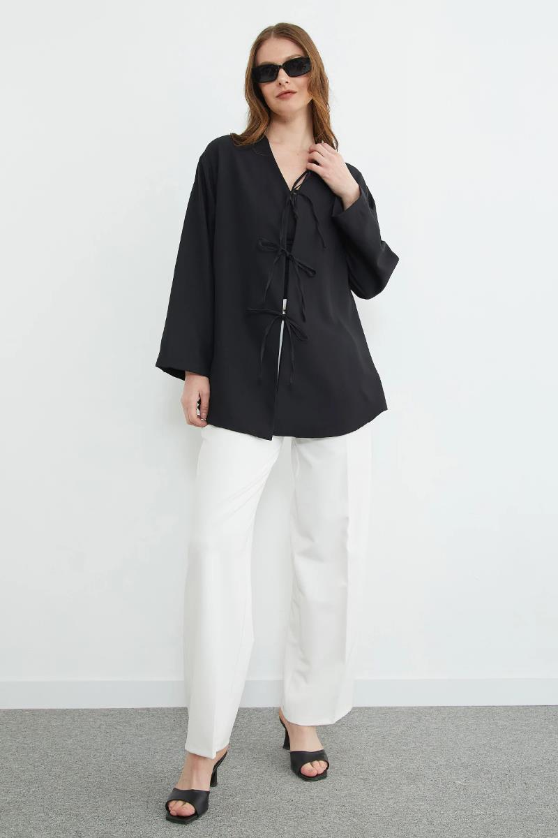 Önü Bağlamalı Salaş Kimono