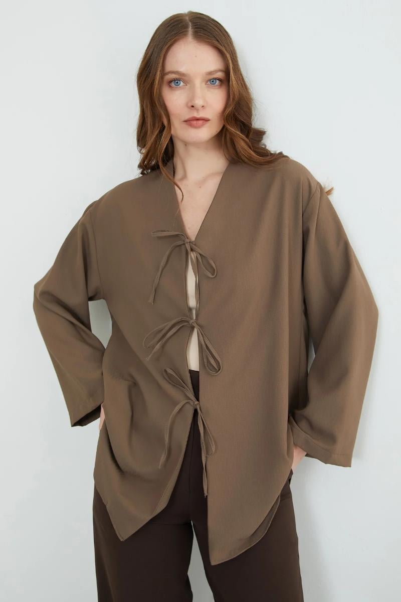 Önü Bağlamalı Salaş Kimono