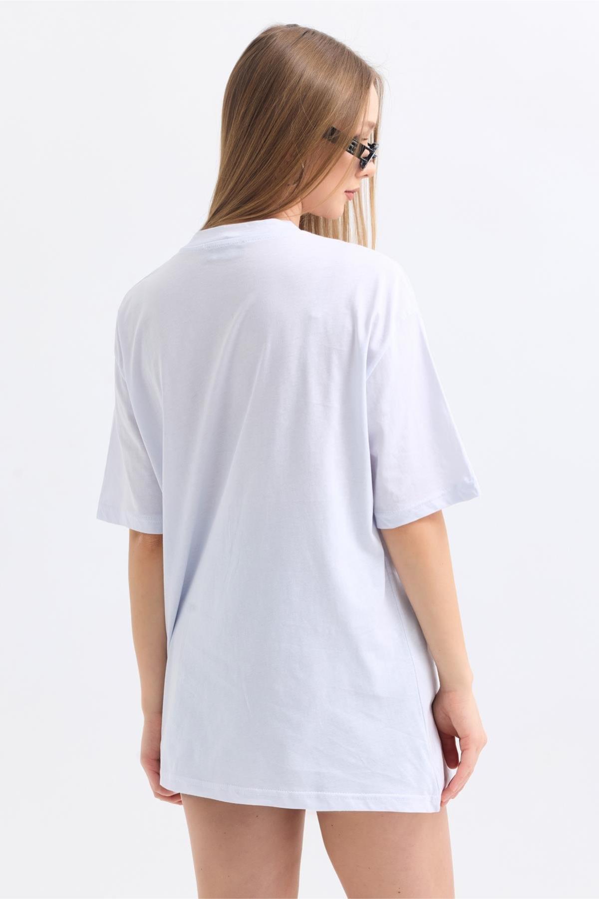 Önü Sunpo Chocola Baskılı Tshirt