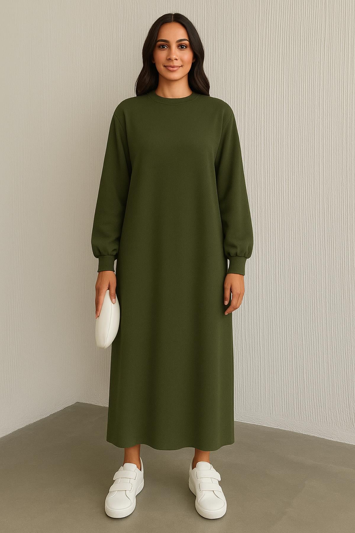 Örme Kumaş Basic Elbise