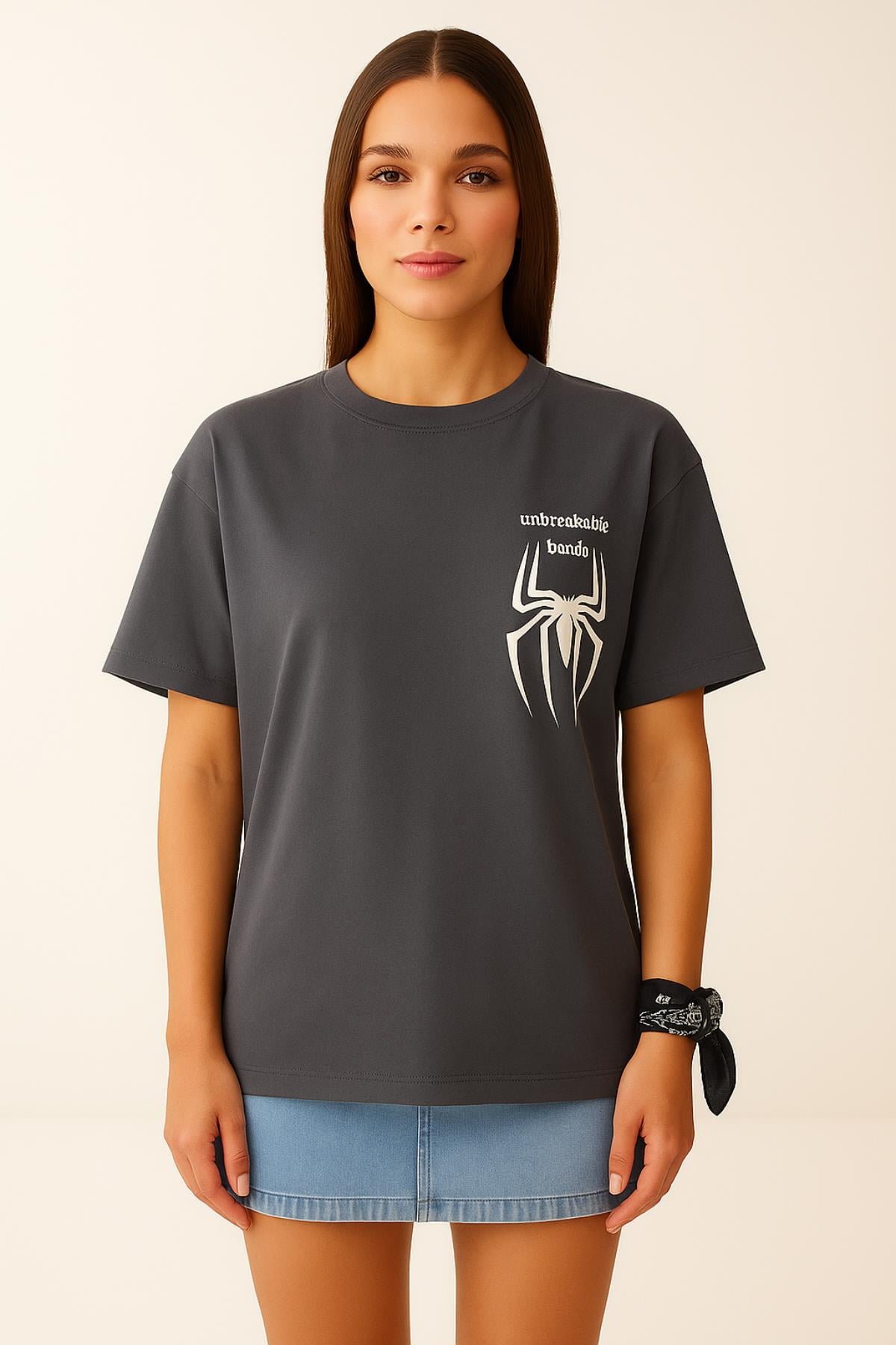 Örümcek Baskılı Tshirt
