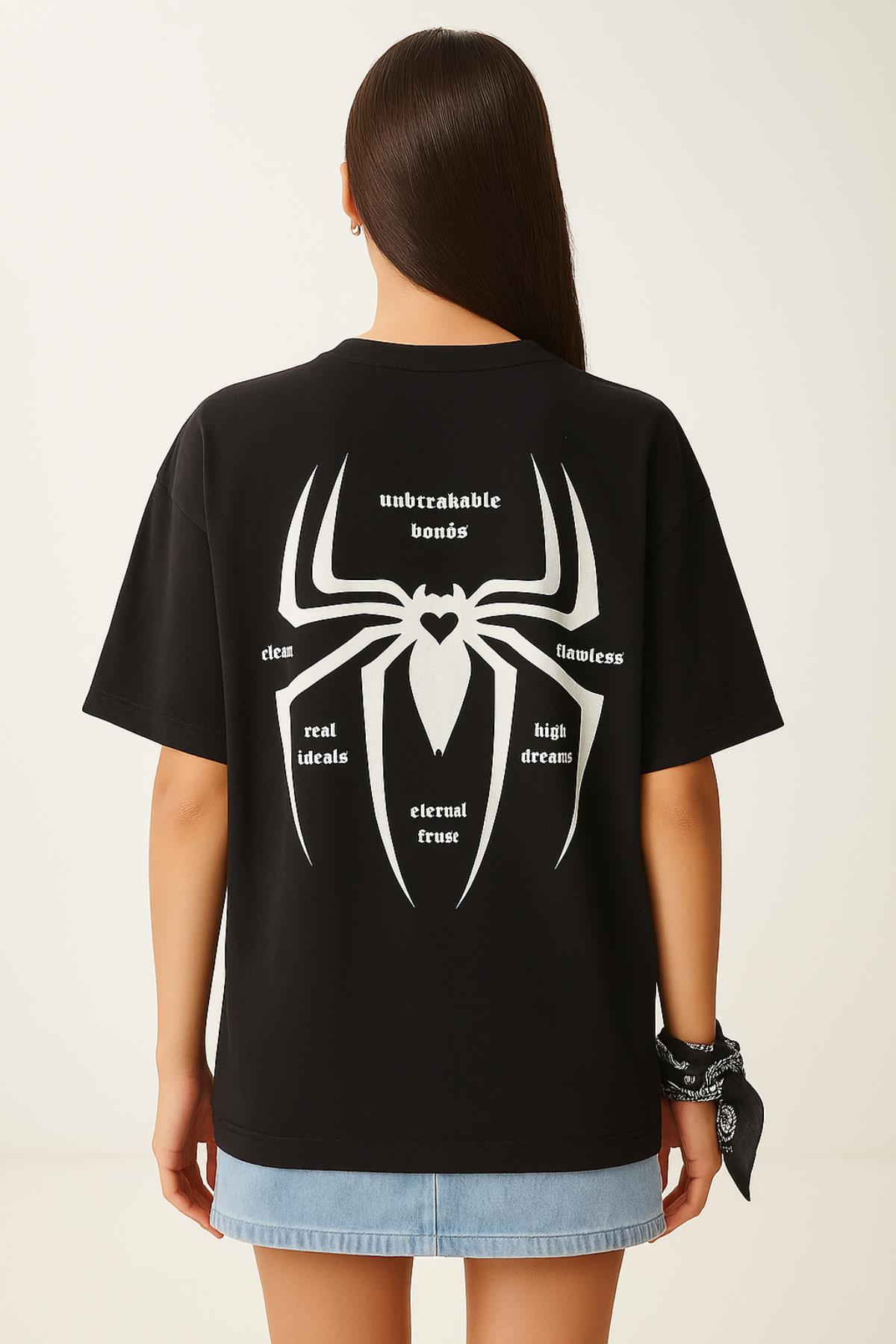 Örümcek Baskılı Tshirt