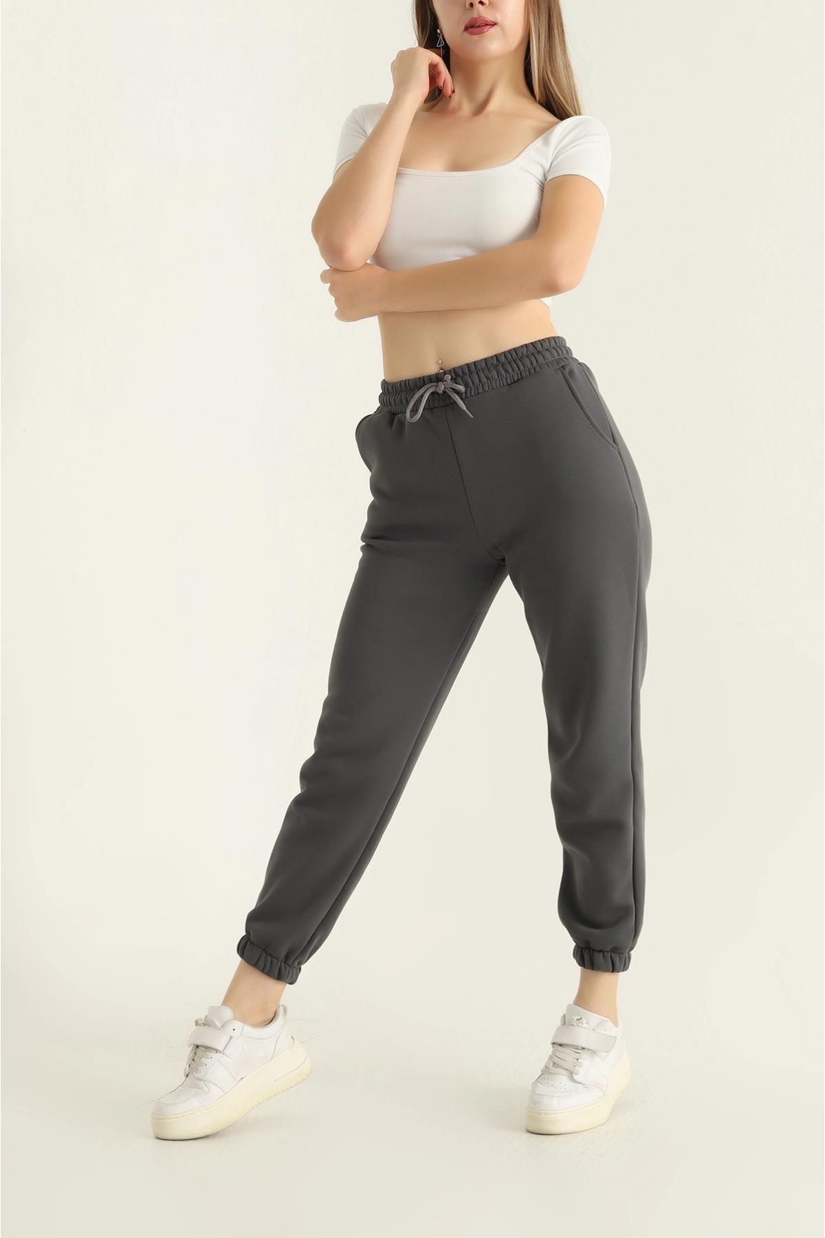 Paça Lastikli 3 İp Eşofman Altı