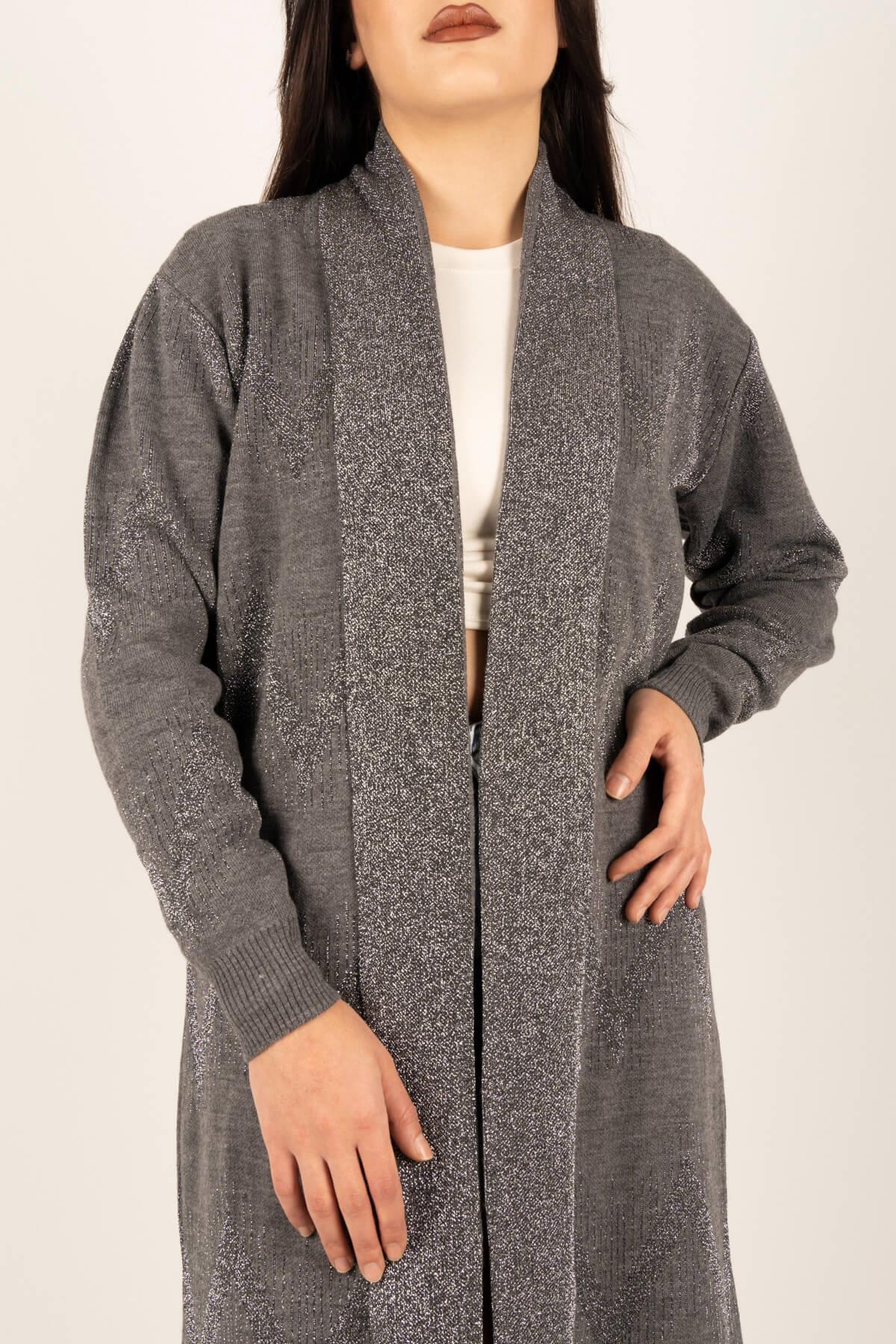 Sim Şeritli Uzun Hırka