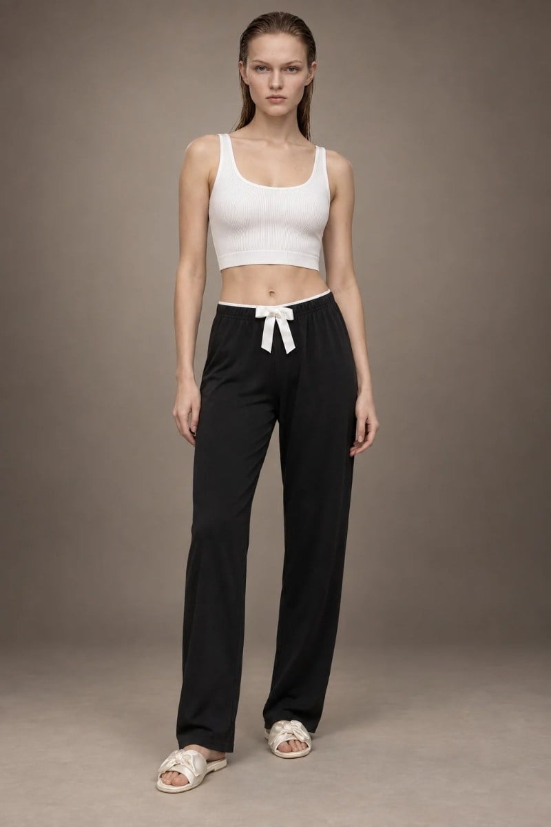 Soft Düz Model Milan Pijama Altı