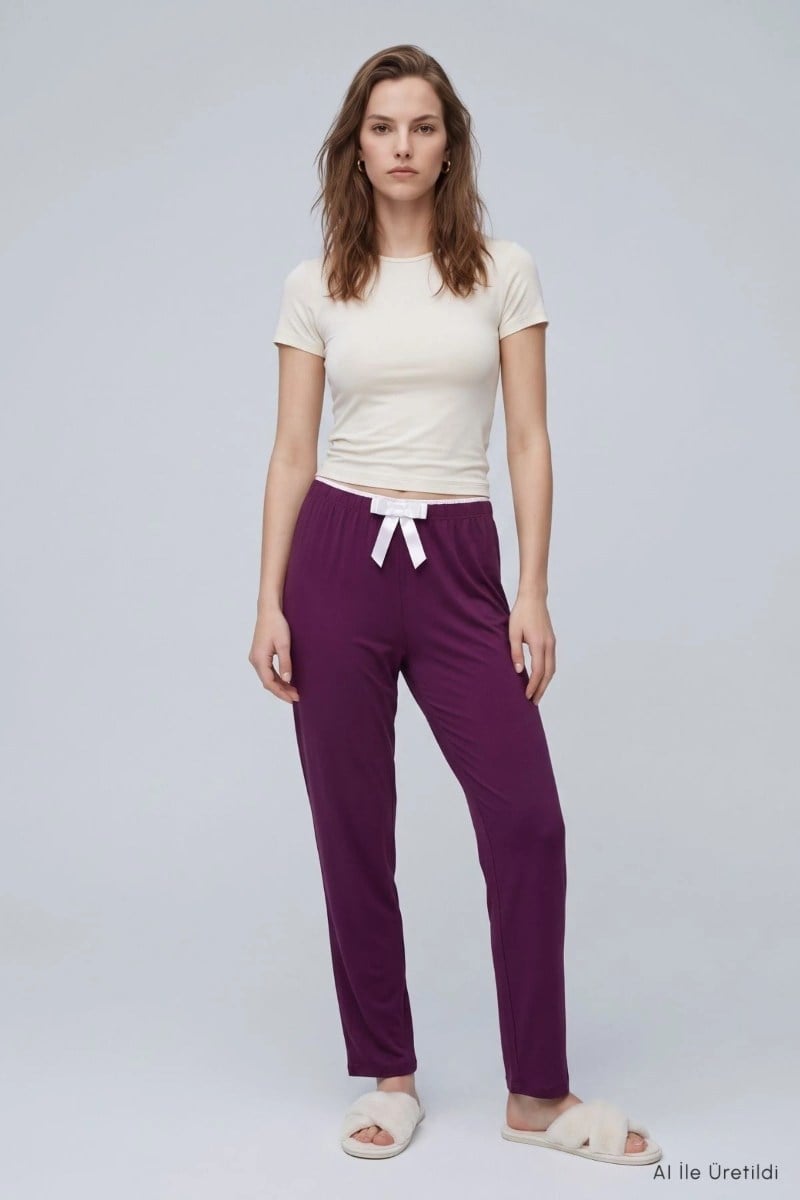 Soft Düz Model Milan Pijama Altı
