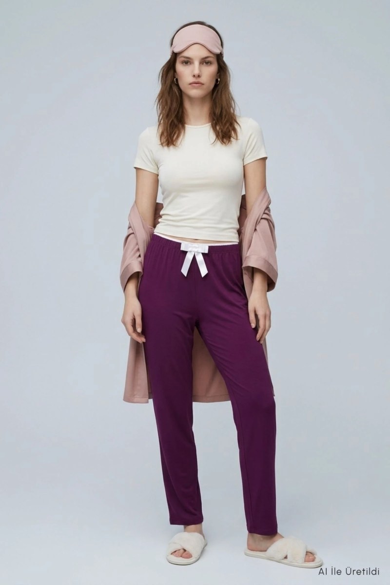 Soft Düz Model Milan Pijama Altı