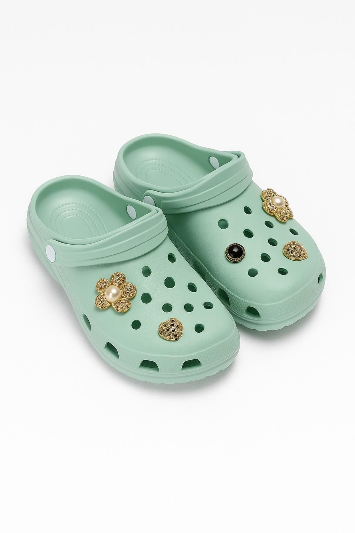 Taşlı Crocs Terlik