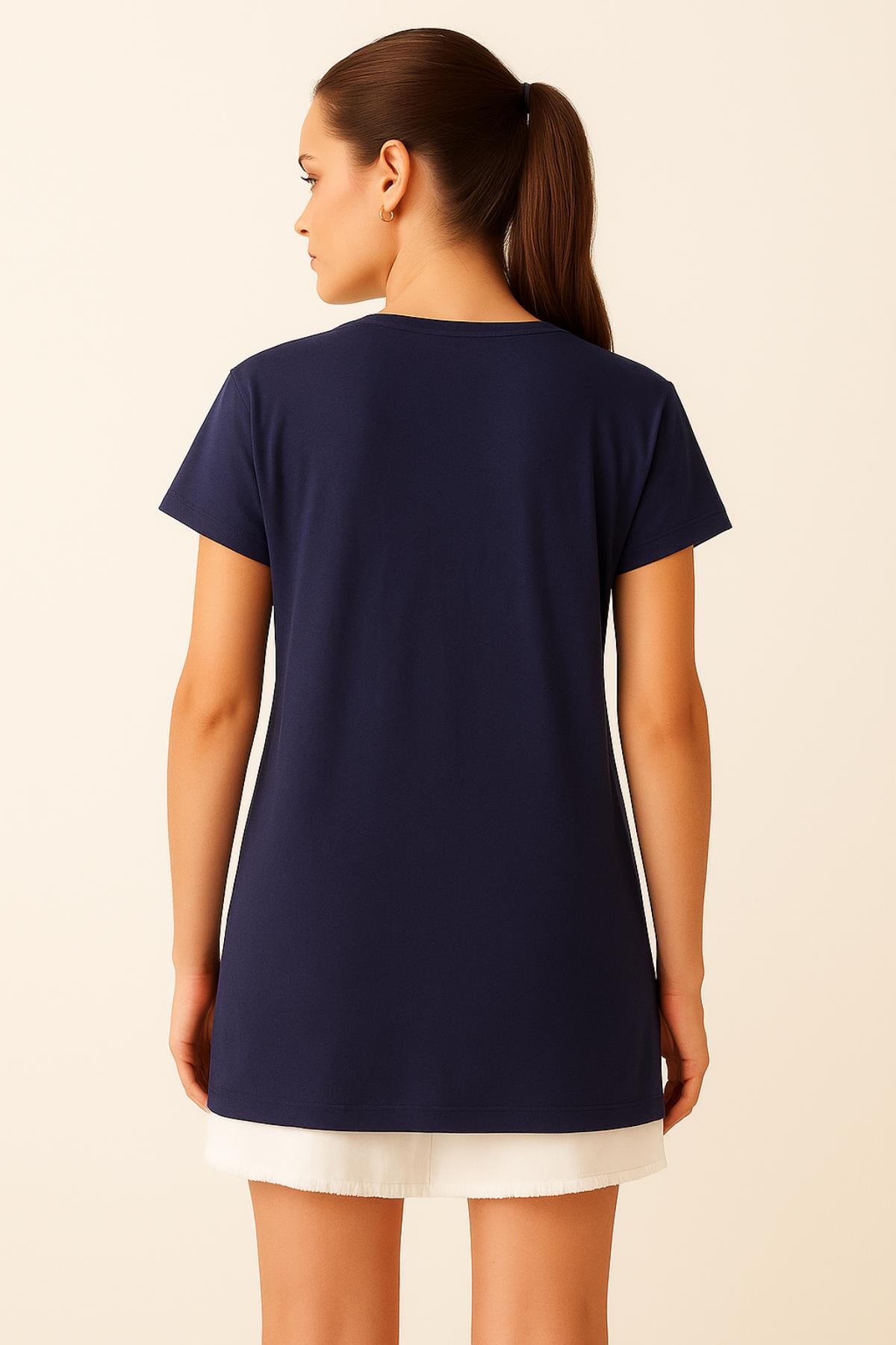 Yazı Baskılı Salaş Tshirt