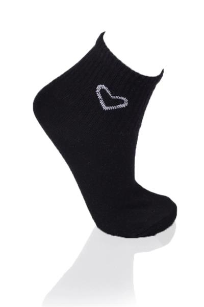 3 Çift Kalp Desenli Soket Çorap