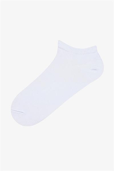 5 Çift Siyah Beyaz Çizgili Patik Çorap