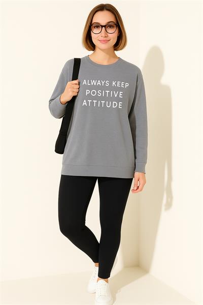 Always Baskılı Sweat