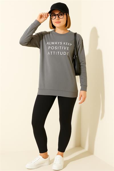 Always Baskılı Sweat