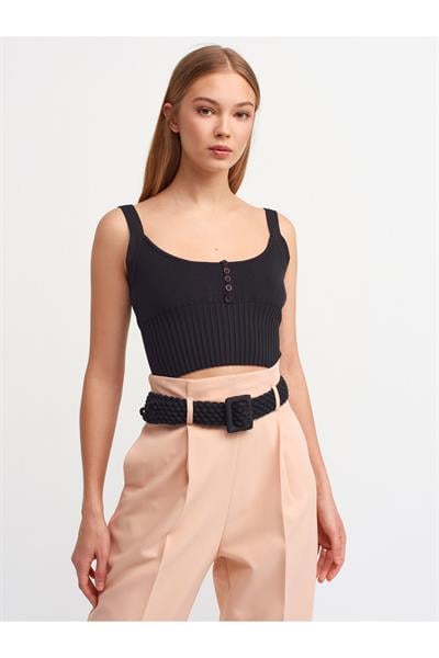 Askılı Önü Düğmeli Atlet