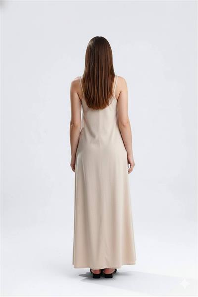 Askılı Uzun Elbise