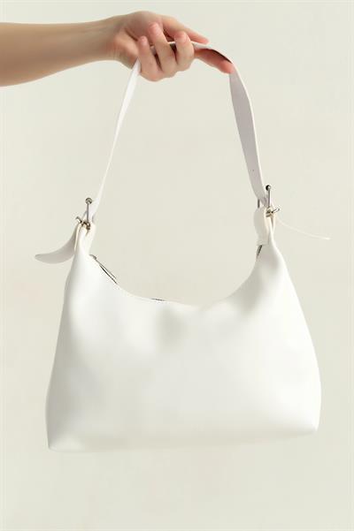 Ayarlanabilir Askılı Fermuarlı Kadın Omuz Çantası