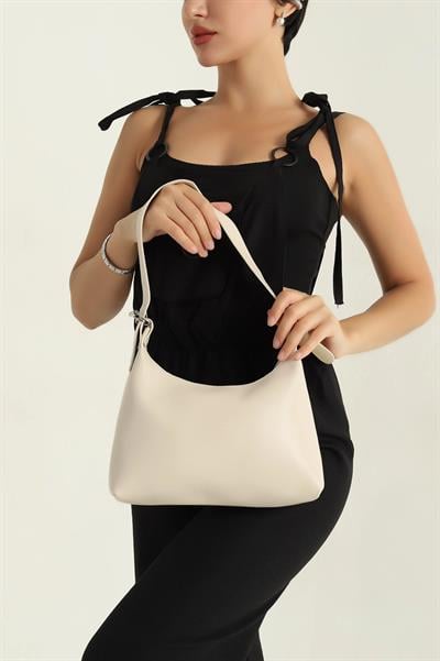 Ayarlanabilir Askılı Fermuarlı Kadın Omuz Çantası