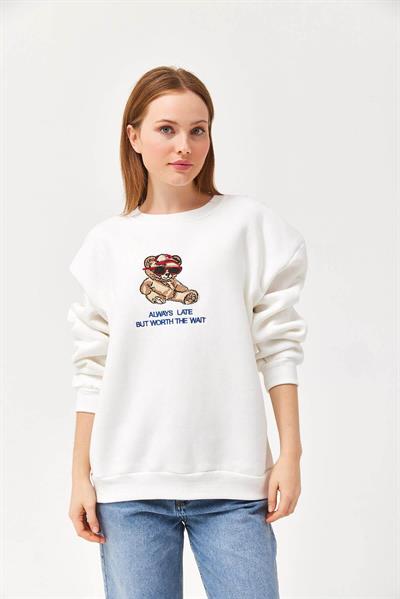 Ayıcık Baskılı Sweat
