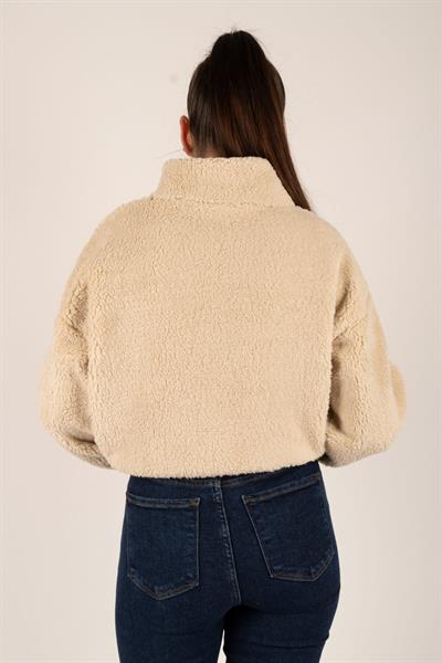 Ayıcık Nakışlı Peluş Sweat