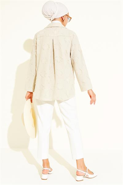 Bağlamalı Nakış İşlemeli Kimono