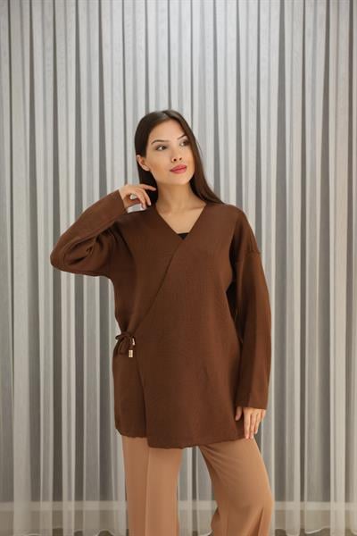 Bağlamalı Triko Hırka