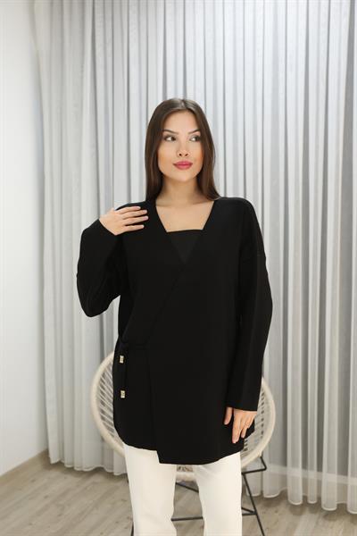 Bağlamalı Triko Hırka