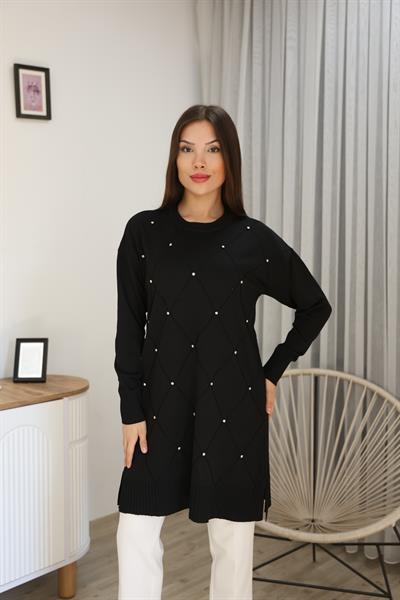 BAKLAVA DESEN TAŞLI TUNİK