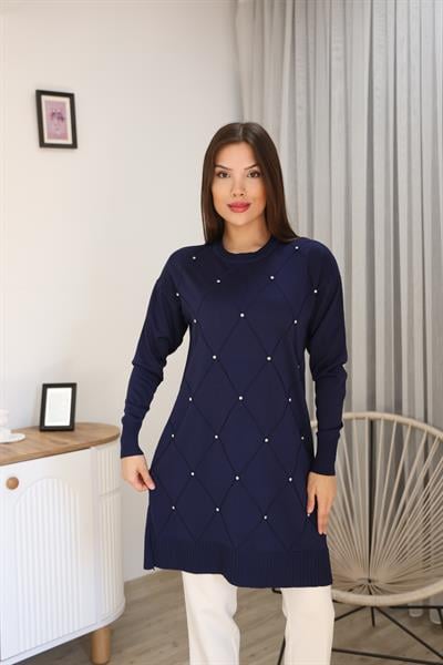 BAKLAVA DESEN TAŞLI TUNİK