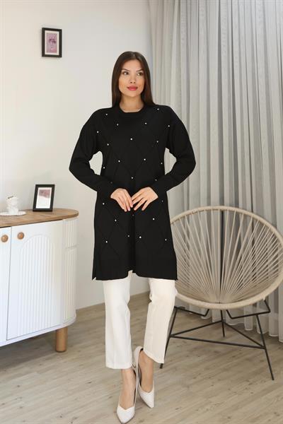 BAKLAVA DESEN TAŞLI TUNİK