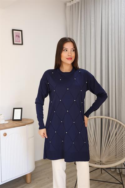 BAKLAVA DESEN TAŞLI TUNİK