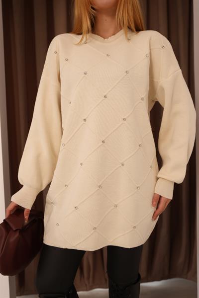 Baklava Taşlı Tunik