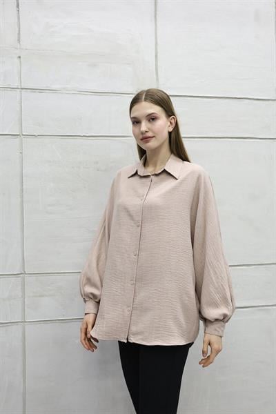 Balon Kol Uzun Kol Gömlek