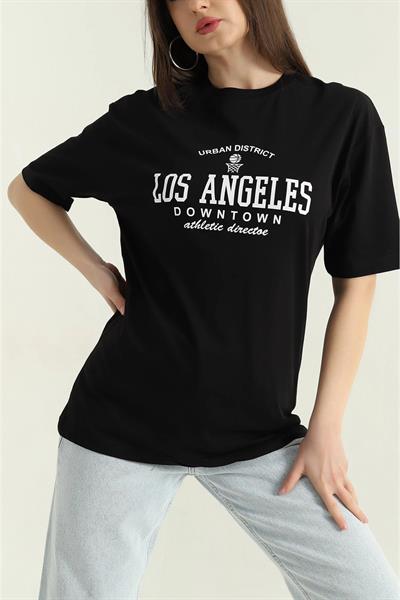 Baskılı Bisiklet Yaka T-shirt